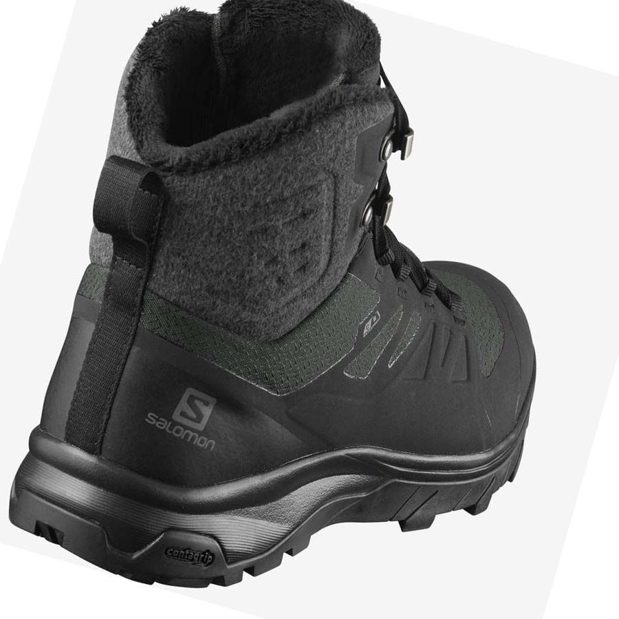 Botas de Invierno Salomon OUTBLAST THINSULATE™ CLIMASALOMON™ WATERPROOF Mujer Negros | MX 2613AHK